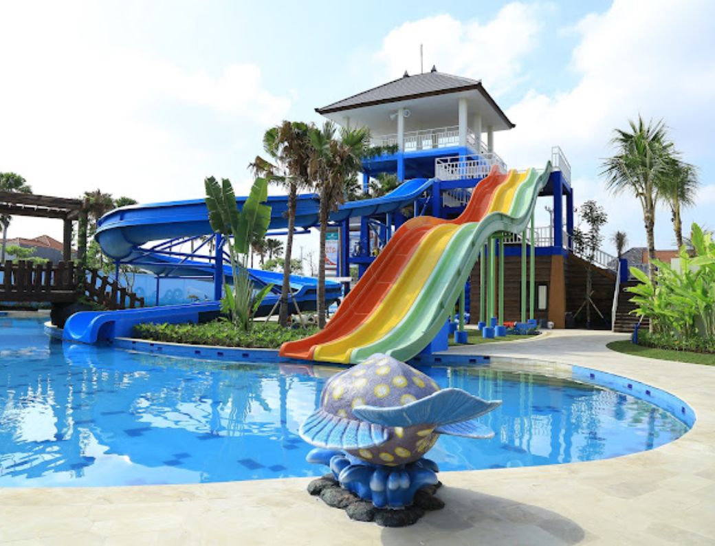 tempat main outdoor anak citraland waterpark bali di happy kamper